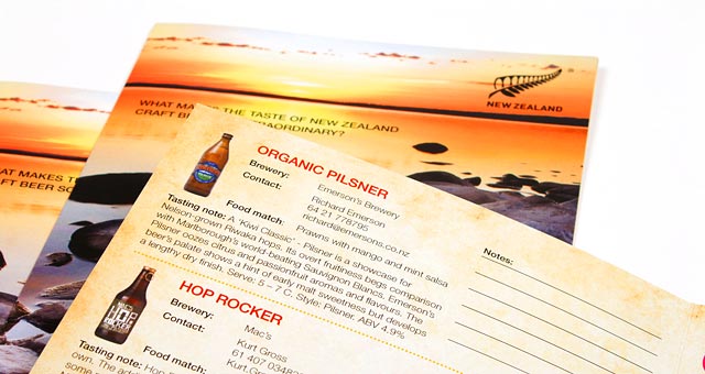 NZ Craft Brewers Tasting Guide Inside Detail