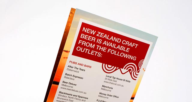 NZ Craft Brewers Tasting Guide Back Detail
