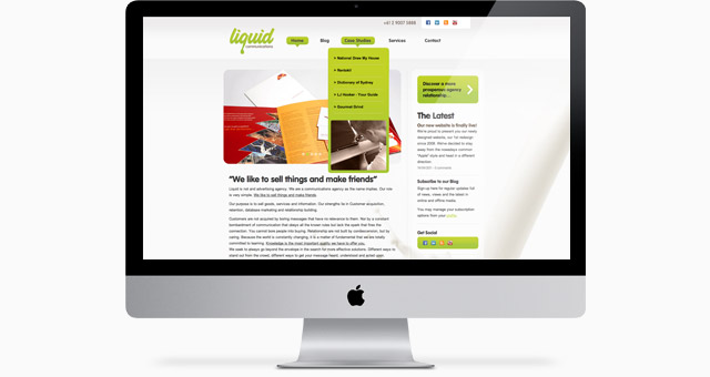 Liquid Communications Website Preview Liquid Communications Website Preview