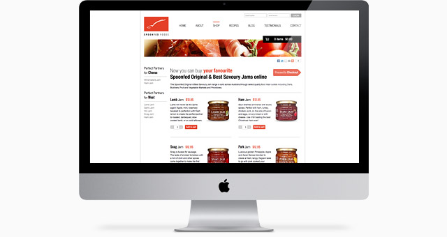 Spoonfed Foods Website Jam Lightbox