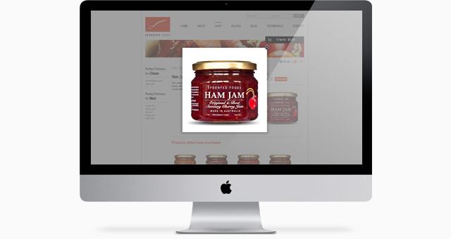 Spoonfed Foods Website Jam Lightbox